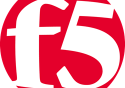 F5 logo: red circular emblem with white stylized 'f5' lettering
